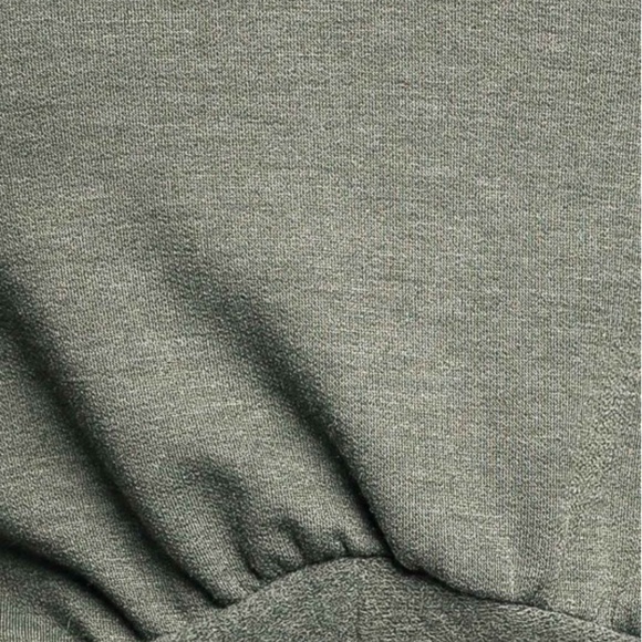 Olive Long Sleeve Cropped Pullover - Picture 6 of 6